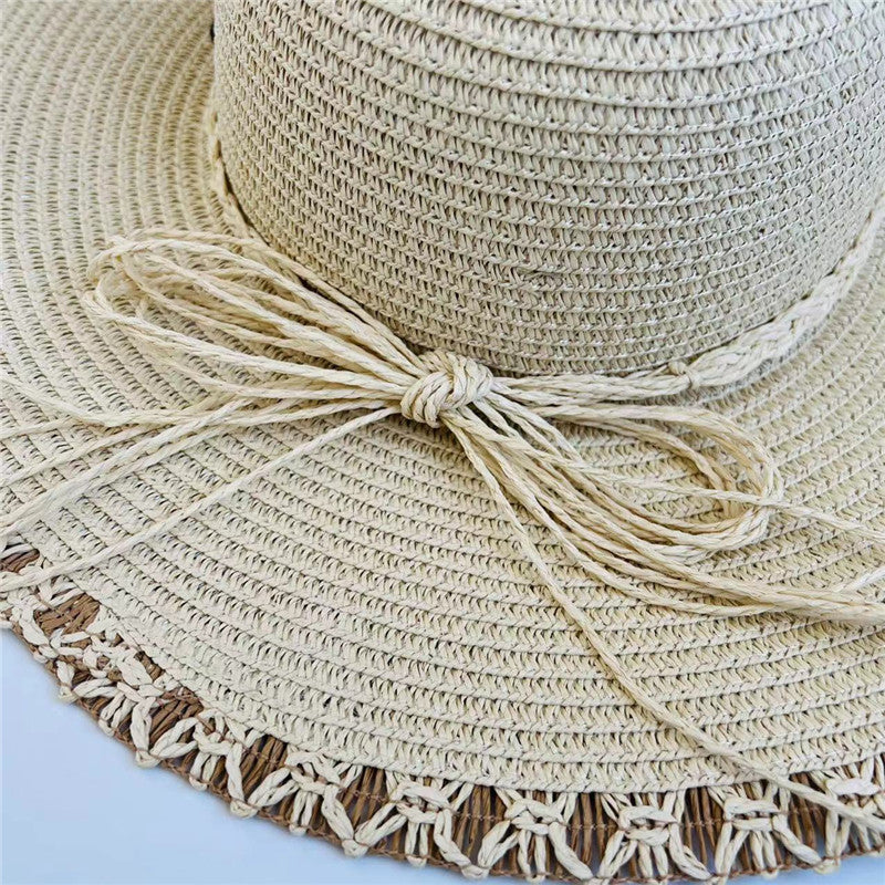 Women's Summer Beach Vacation Sun Protection Big Brim Straw Hat