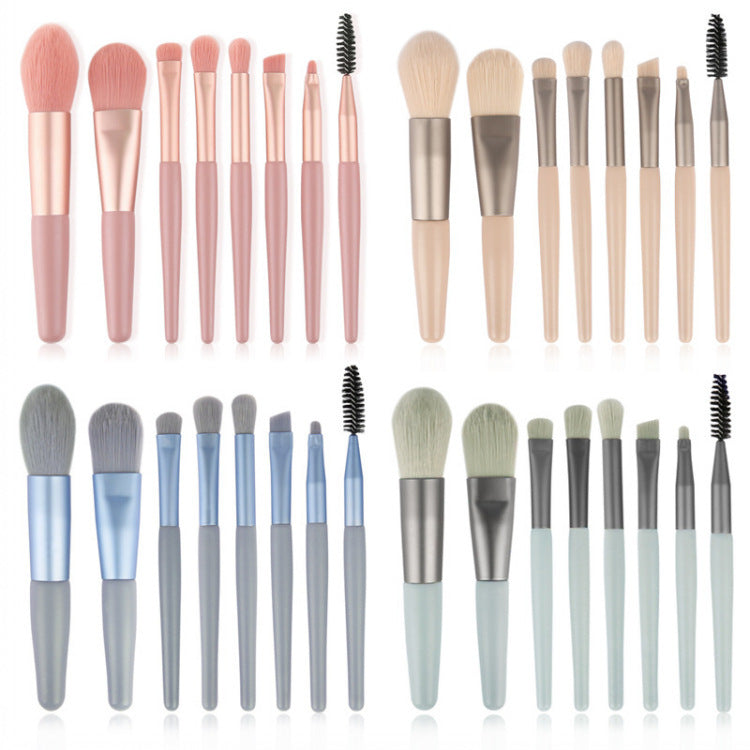 8-Piece Mini Makeup Brush Set – Beauty Tools Kit