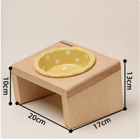 Beige polka dot bowl