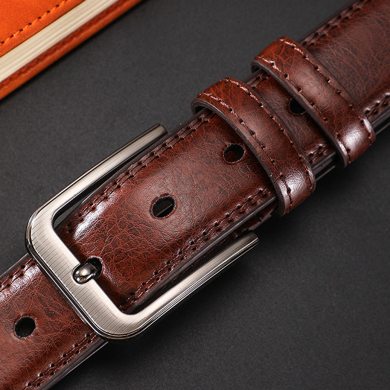 Youth Simple Pin Buckle Pant Belt
