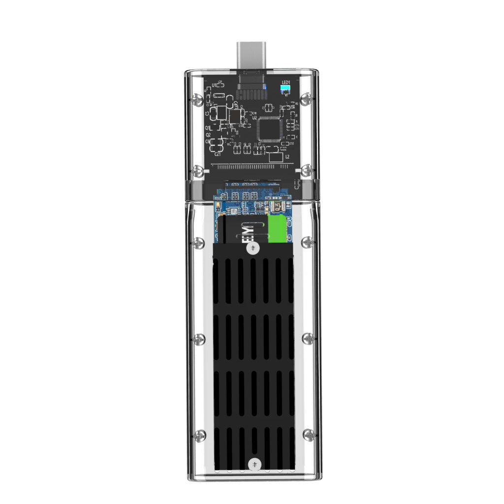 Transparent And Creative Solid State Mobile Hard Disk Box USB Interface