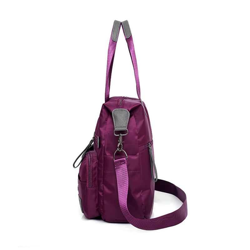 Women’s Large Capacity Multi-Pocket Shoulder Bag – Nylon Waterproof Casual Crossbody Tote
