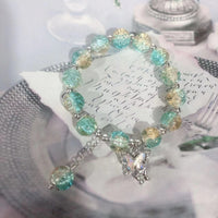 S189 Butterfly Glazed Bracelet