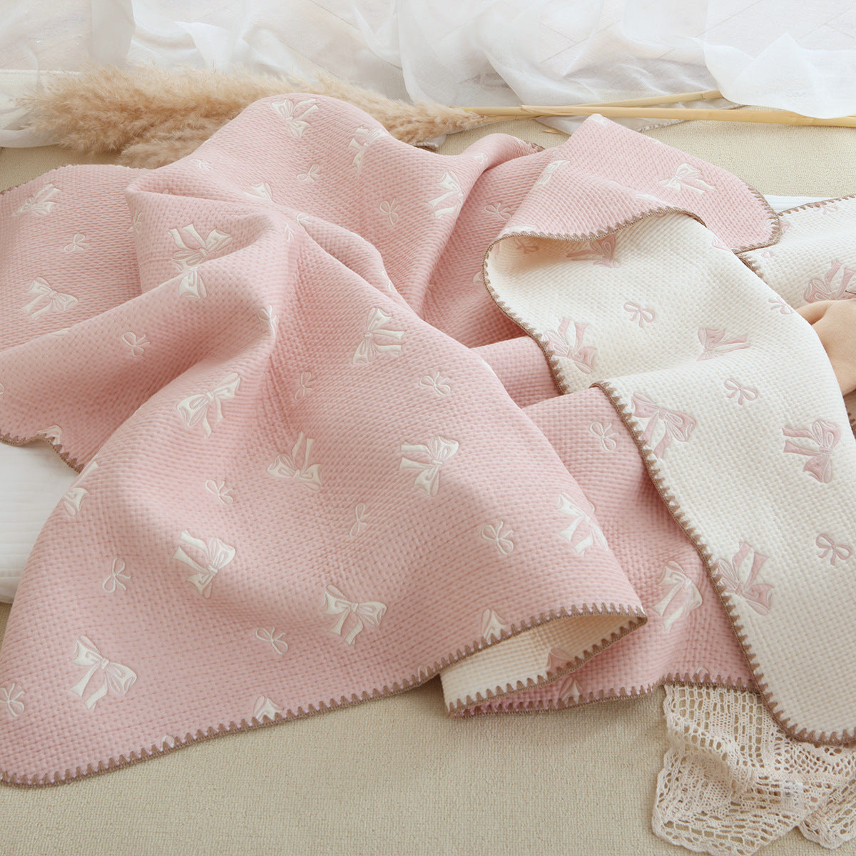 Multifunctional 100% Cotton Baby Bed Sheet and Blanket