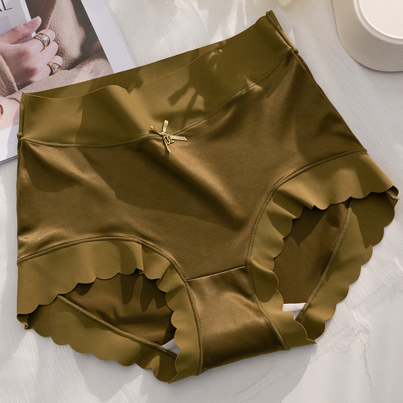Women’s Seamless Satin ‘Ice Silk’ Underwear – Glossy Finish
