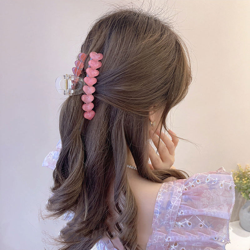 Small Sparkling Love Temperament Hair Accessories Hairpin