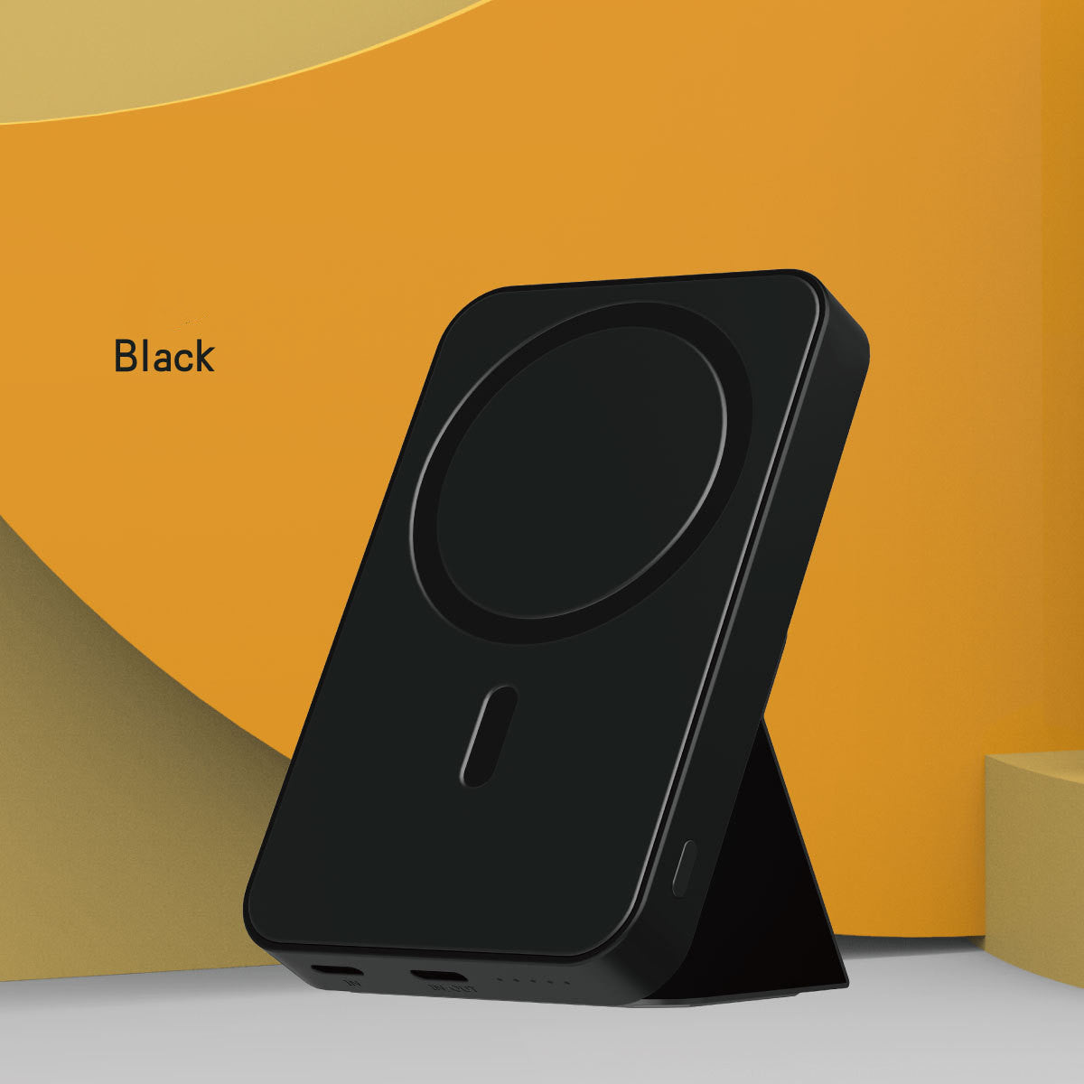 5000mAh Clip-On Magnetic Wireless Power Bank – Slim PD20W Charging Stand for MagSafe Devices