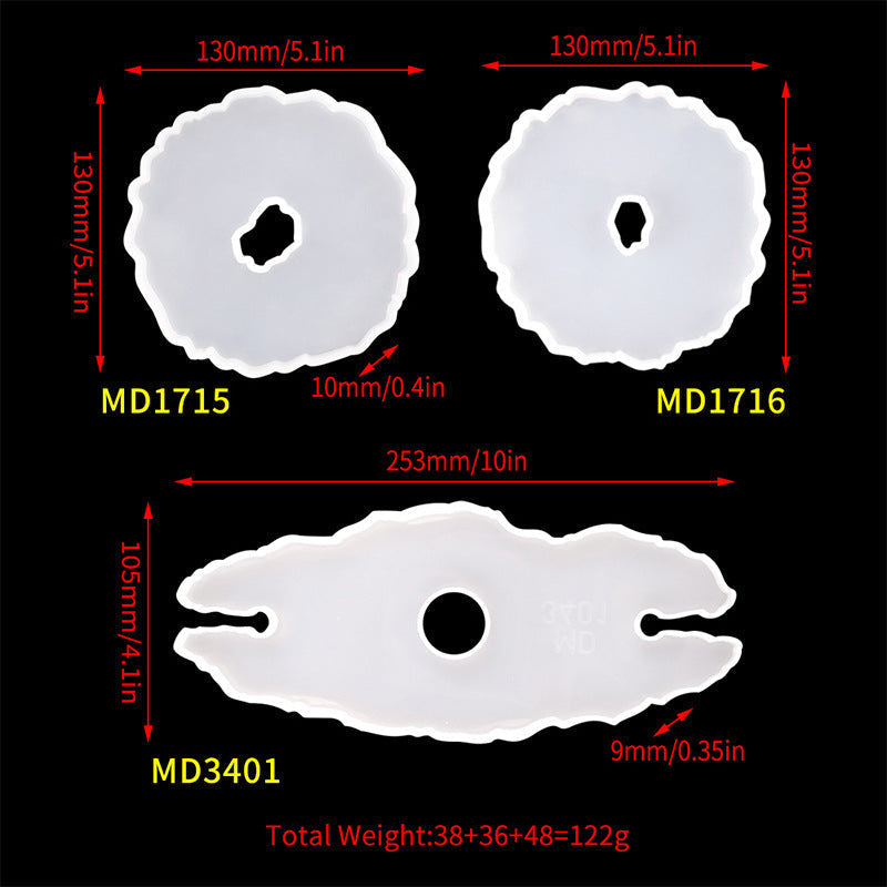 Silicone Non Toxic Wine Rack Mould Set For DIY Resin Crafts And Decor