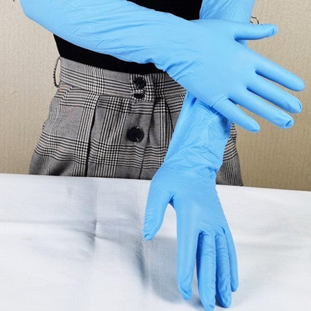 18-Inch Long Waterproof Rubber Disposable Cleaning Gloves