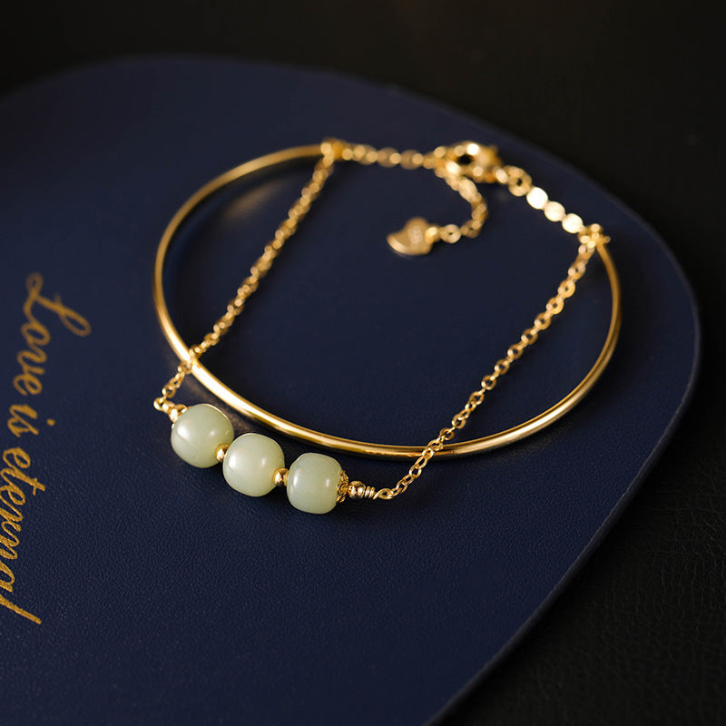 High Color Retention Special-interest Design Lucky Beads Bracelet