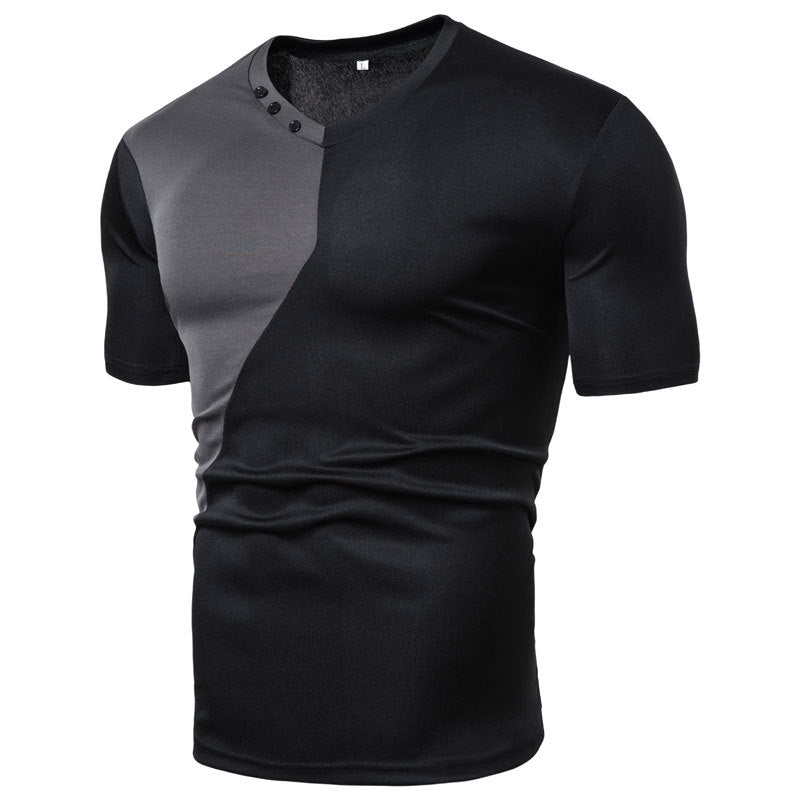 Men's Slim Fit Short Sleeve Polyester T Shirt Casual Wear