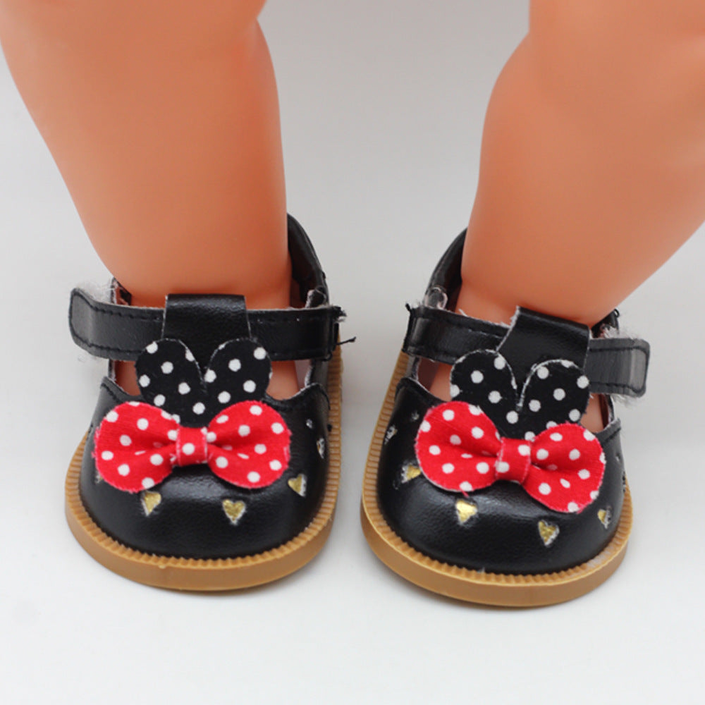 18 Inch Doll Toy Girl Shoes Cute Leather Shoes