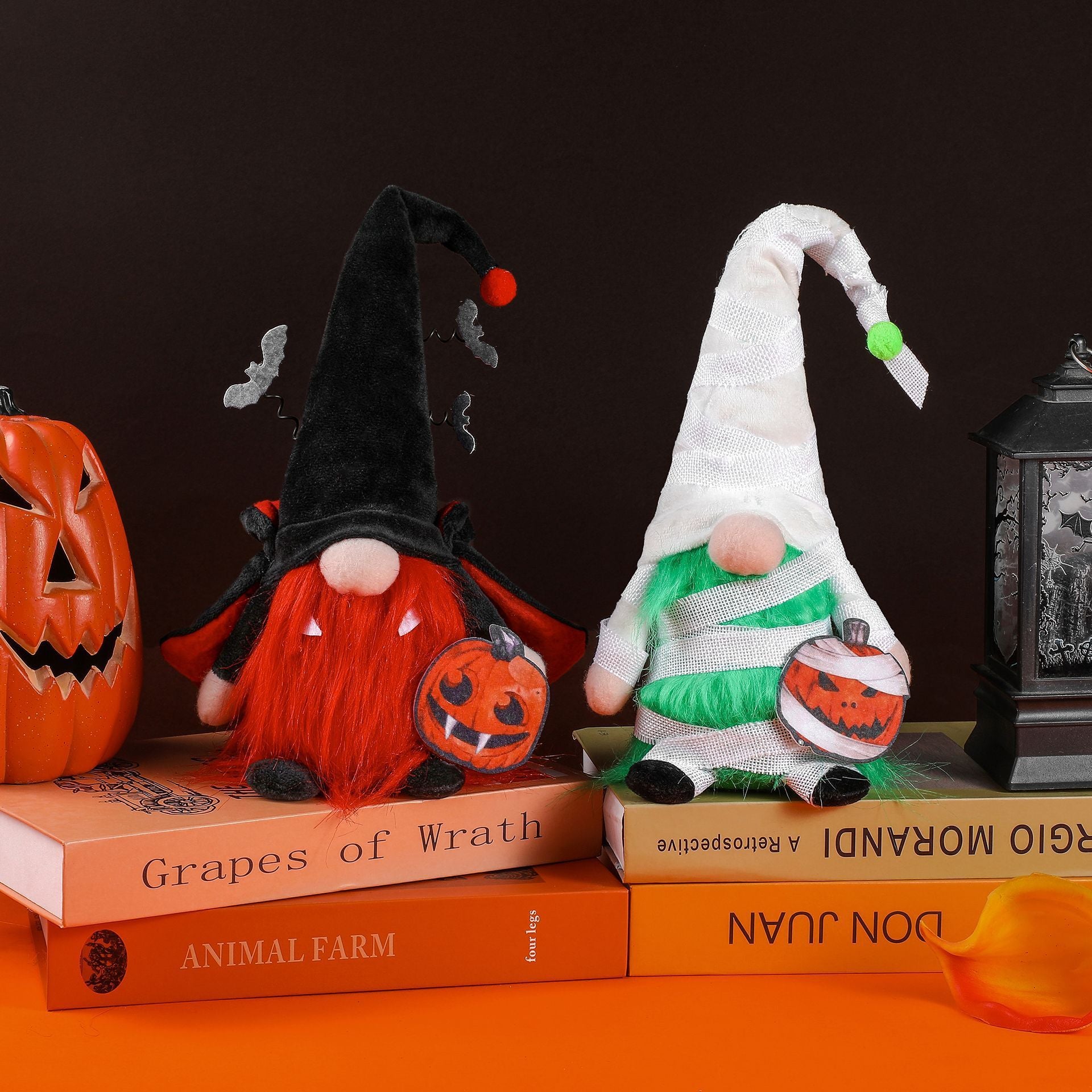 Halloween Faceless Vampire Pumpkin White Bandage Doll Ornaments Doll Party Dress Up Props