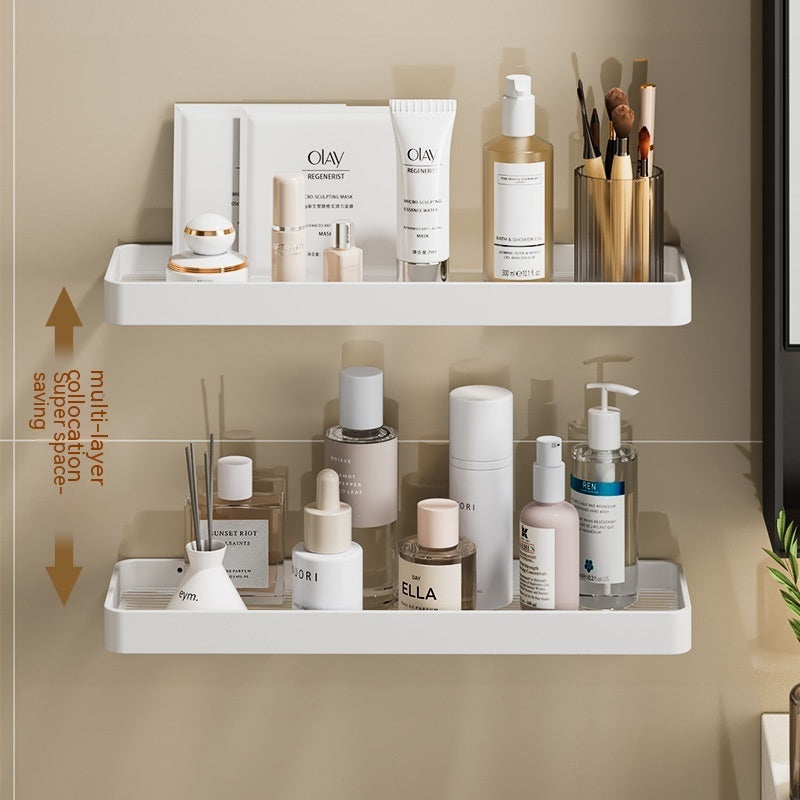 Bathroom Storage Rack Bathroom Toilet Acrylic Face Washing Washstand Towel White Punch-free