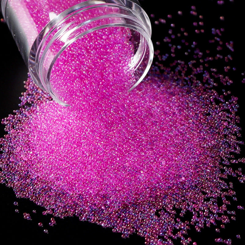 Transparent Micro Glass Bead Non-porous Magic Color Bubble Ornament