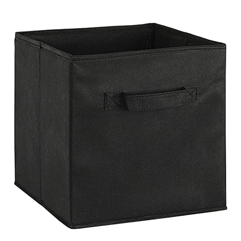 Solid Color Lid Storage Box Wardrobe Storage Box Fabric Toy Storage Box Drawer Box Sundries Basket 27 27 28