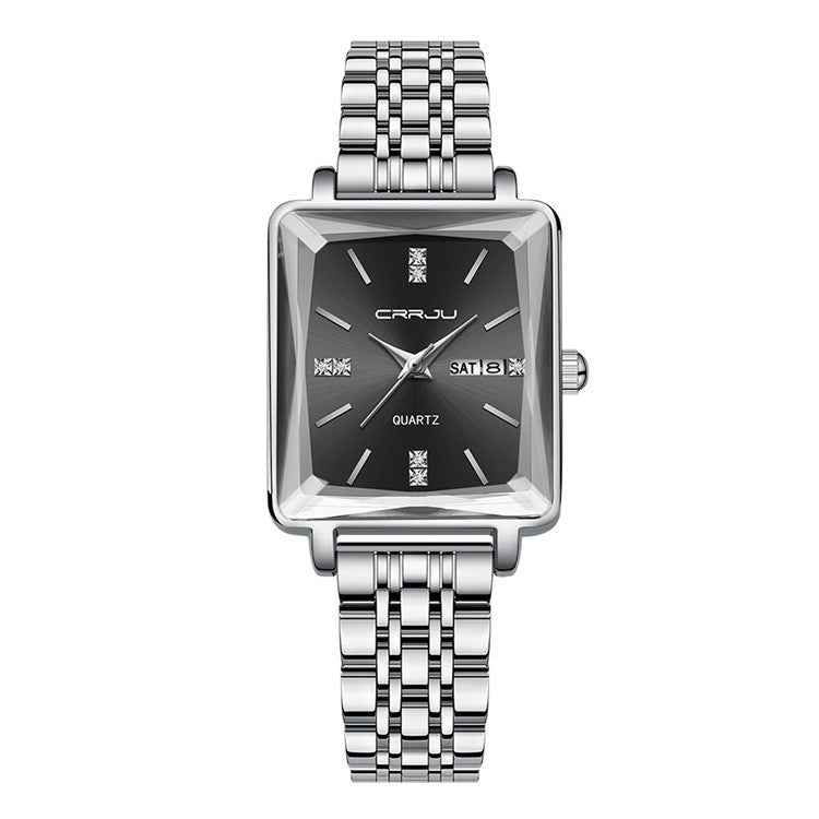 Slim Stainless Steel Belt Women's Waterproof Fashion Watch
