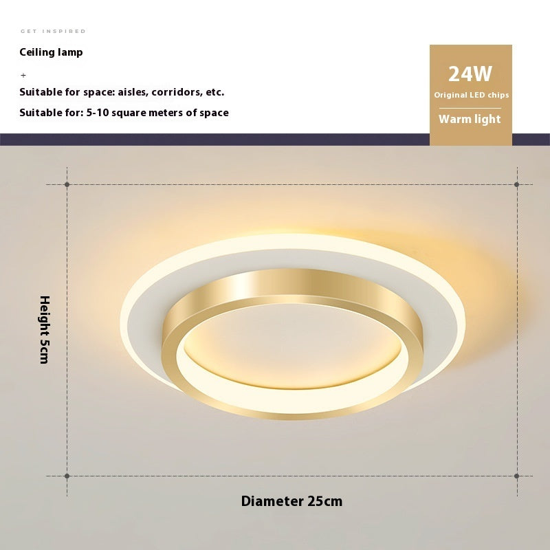 Led Hallway Light Entrance Foyer Nordic Simple Corridor Aisle Light Ceiling Luminaire Surface Mounted Luminaire