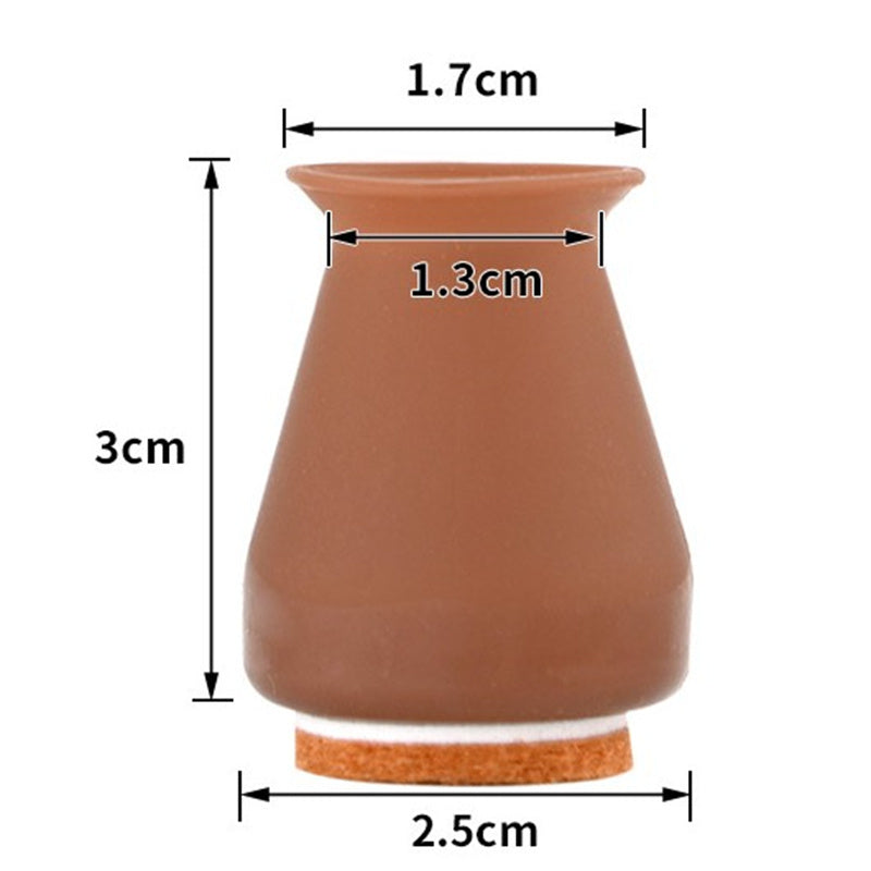 Silicone Felt Non Slip Leg Covers For Tables And Stools