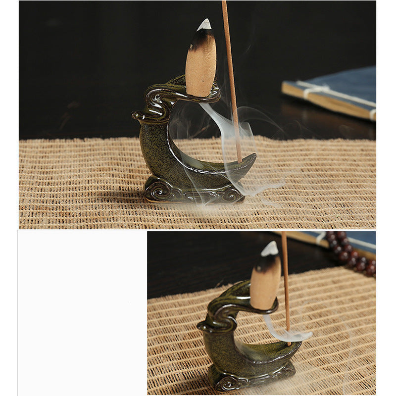 Ceramic Incense Burner Backflow Home Decoration