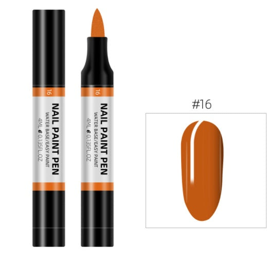 Plastic Nail Art Pen 24 Color Water Based Flower Painting