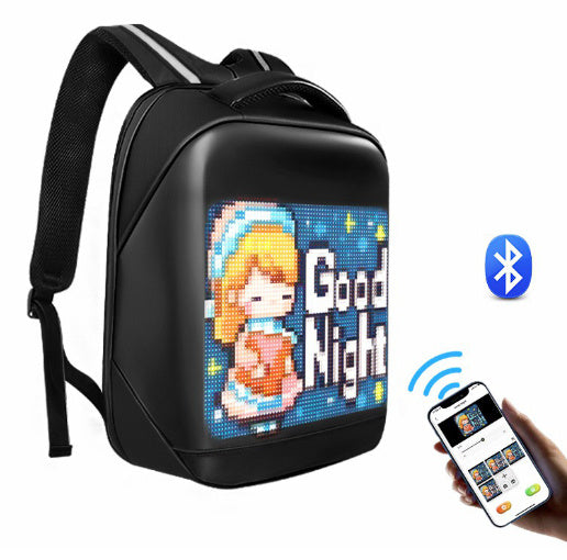 LED Backpack Advertising Screen Electronic Intelligent Briefcase