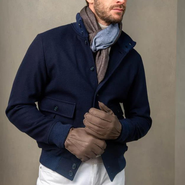 Men's Design Long Sleeve Stand Collar Top