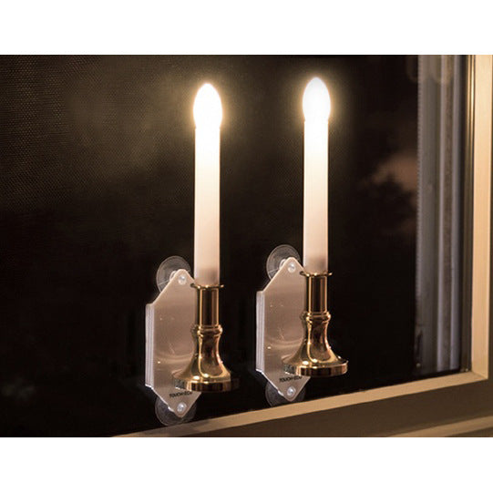 Solar Candle Light Solid Color Window Festive
