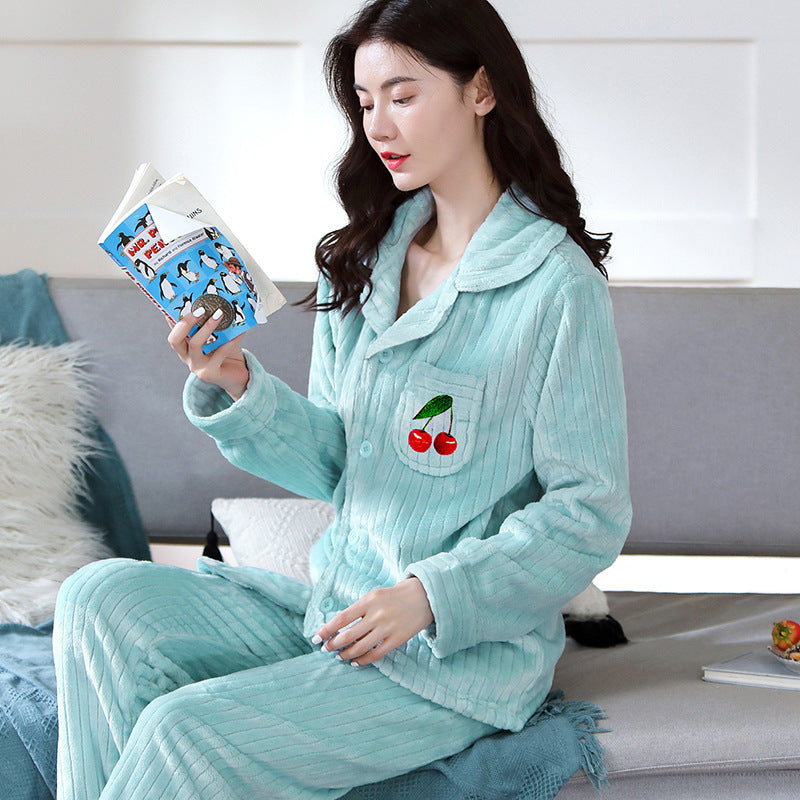 Women's Pajamas Coral Velvet Youth Home Wear Fashion