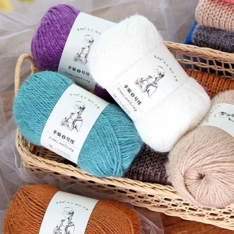 Hand-Knitted Scarf Yarn Ball, 4-Strand Coarse Australian Wool – DIY Knitting, Crochet, and Craft Projects