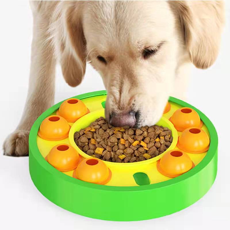 Interactive Dog Puzzle Slow Feeder Bowl – IQ & Training Toy