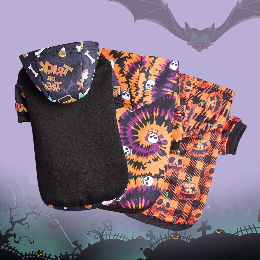 Pet Clothes Small And Medium Sized Dog Cat Pet Halloween Pumpkin Belt
