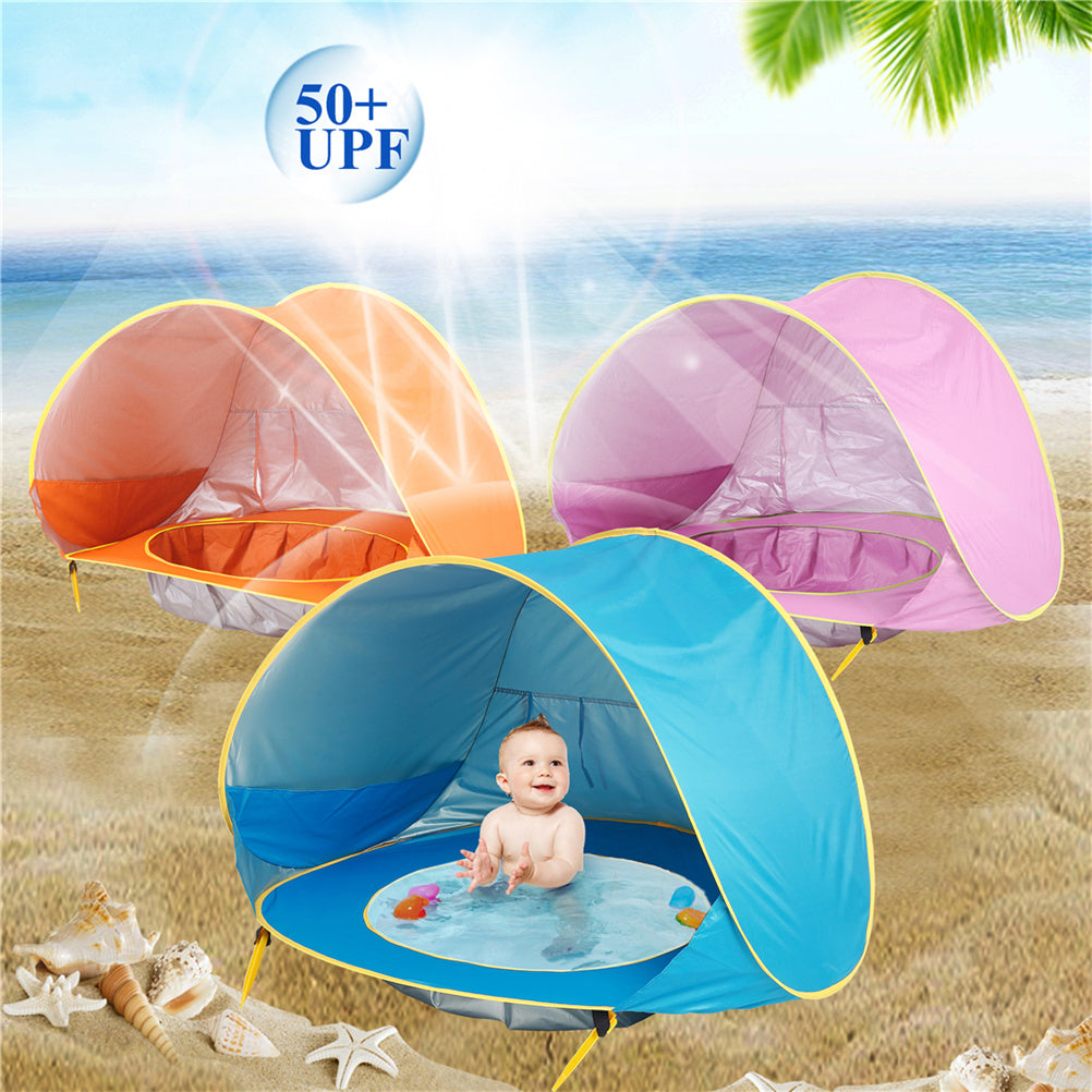 Baby Beach Tent – Portable UV Protection Sun Shelter with Shade Pool and Playhouse for Infants and Kids