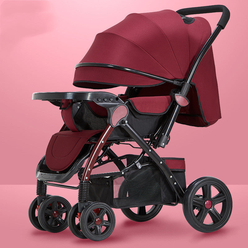 Lightweight Foldable Baby Stroller – One-Hand, Travel-Friendly