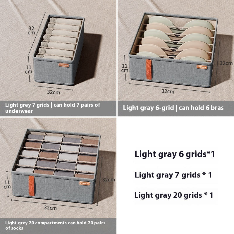 Multifunctional Home Underwear Storage Box Bedroom Underpants Drawer Compartment