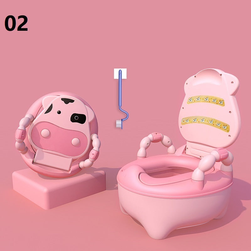 Portable Children’s Potty Toilet Seat with Backrest – Comfortable Baby Basin