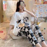 Cute White With Cow Pattern