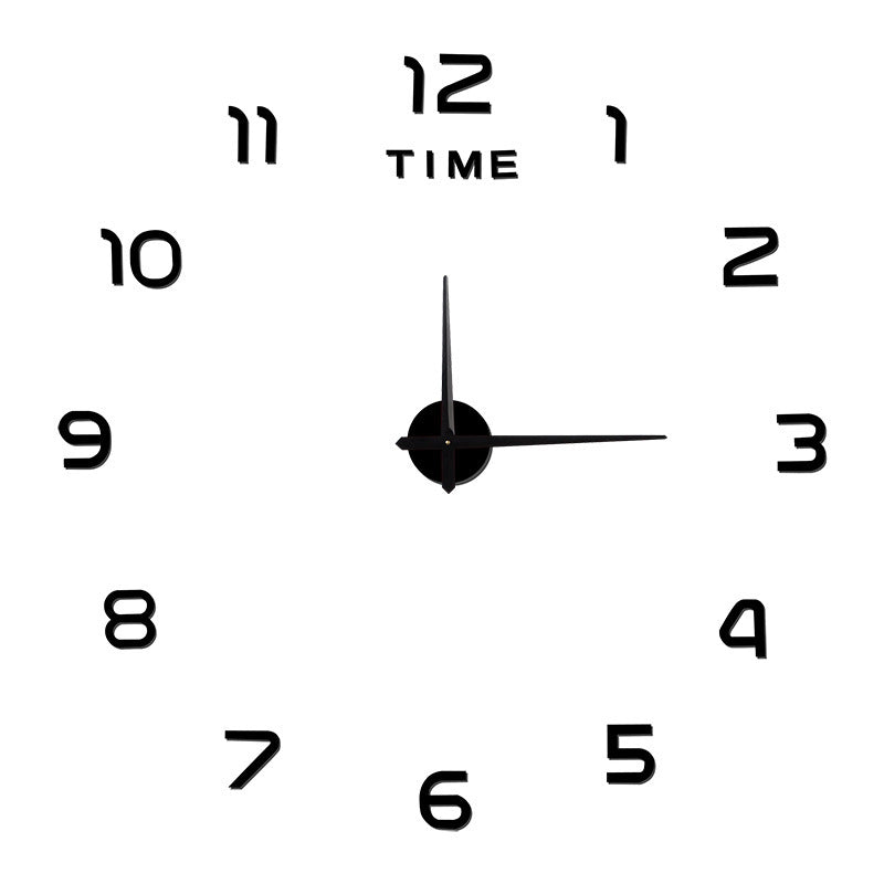 Creative Night Light Silent Clock Decorative Wall Stickers