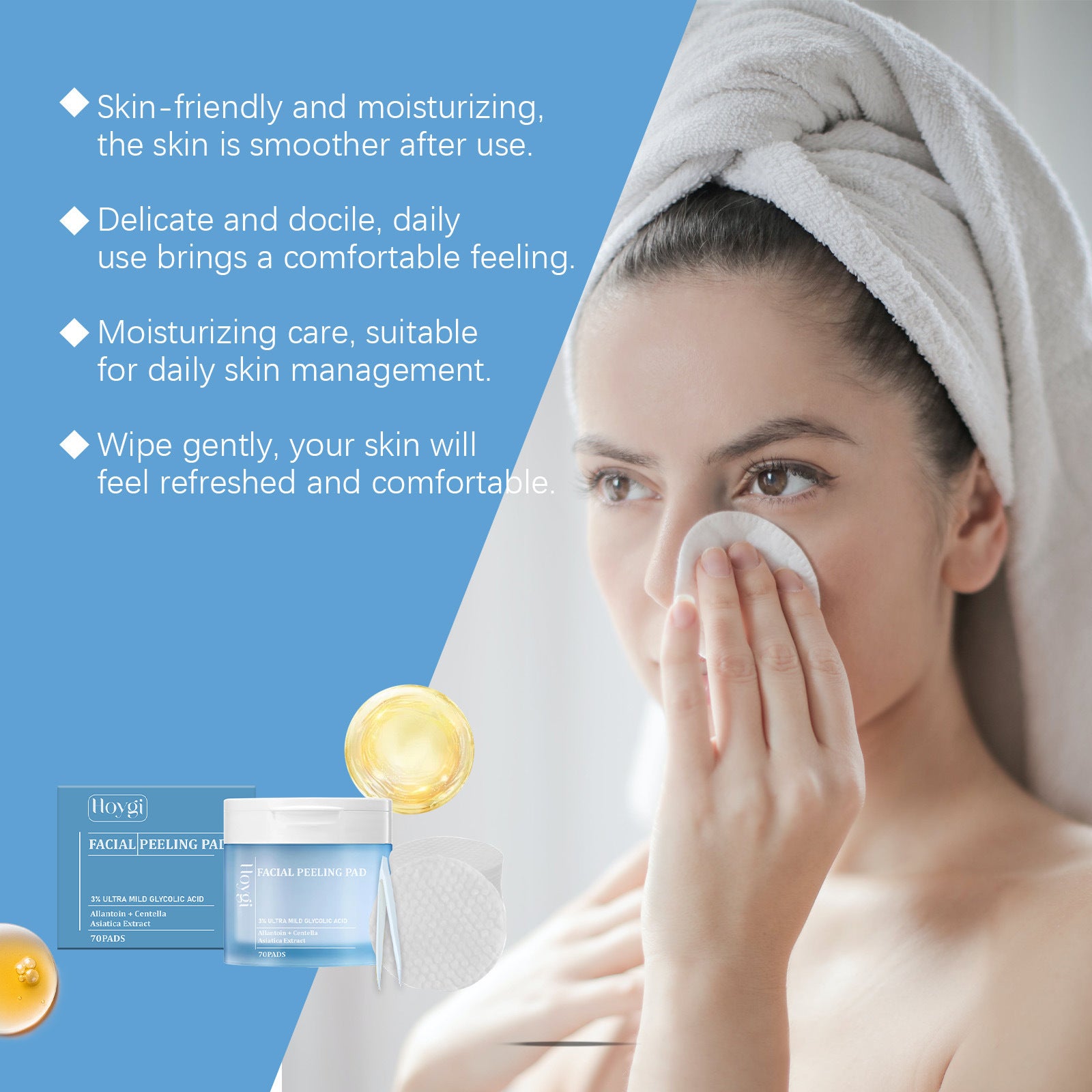 Salicylate Toner Gasket Gentle Cleansing Cutin Hydrating Care Cotton Cloth