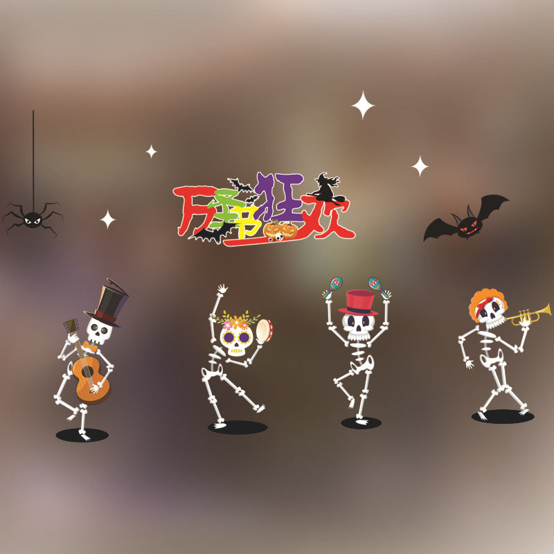 Halloween Decoration Kindergarten Stickers Glass Door