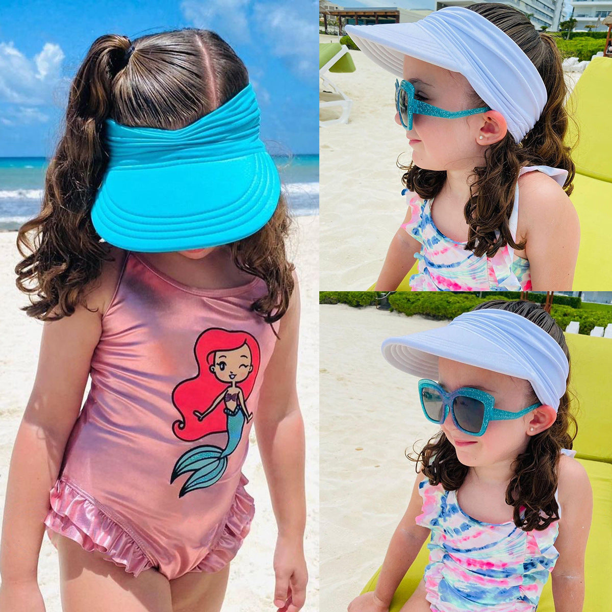 Baby Sunhat Outdoor Beach Sun Protection Breathable Visor Peaked Cap