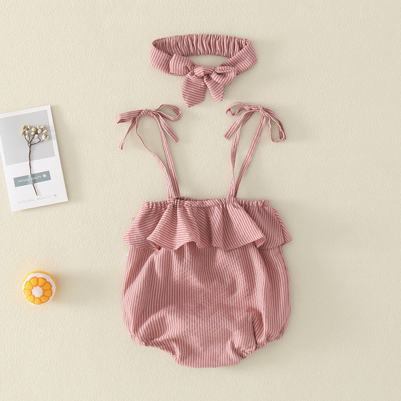 Baby Jumpsuit Female Summer Newborn Hanging