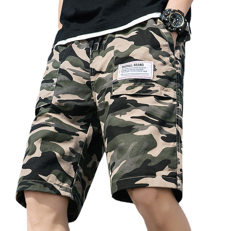 Men's Camouflage Cargo Shorts Regular Cotton Straight Fit