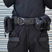 Black Multi-Functional Tactical Belt – Adjustable Double-Layer Design for Men & Women