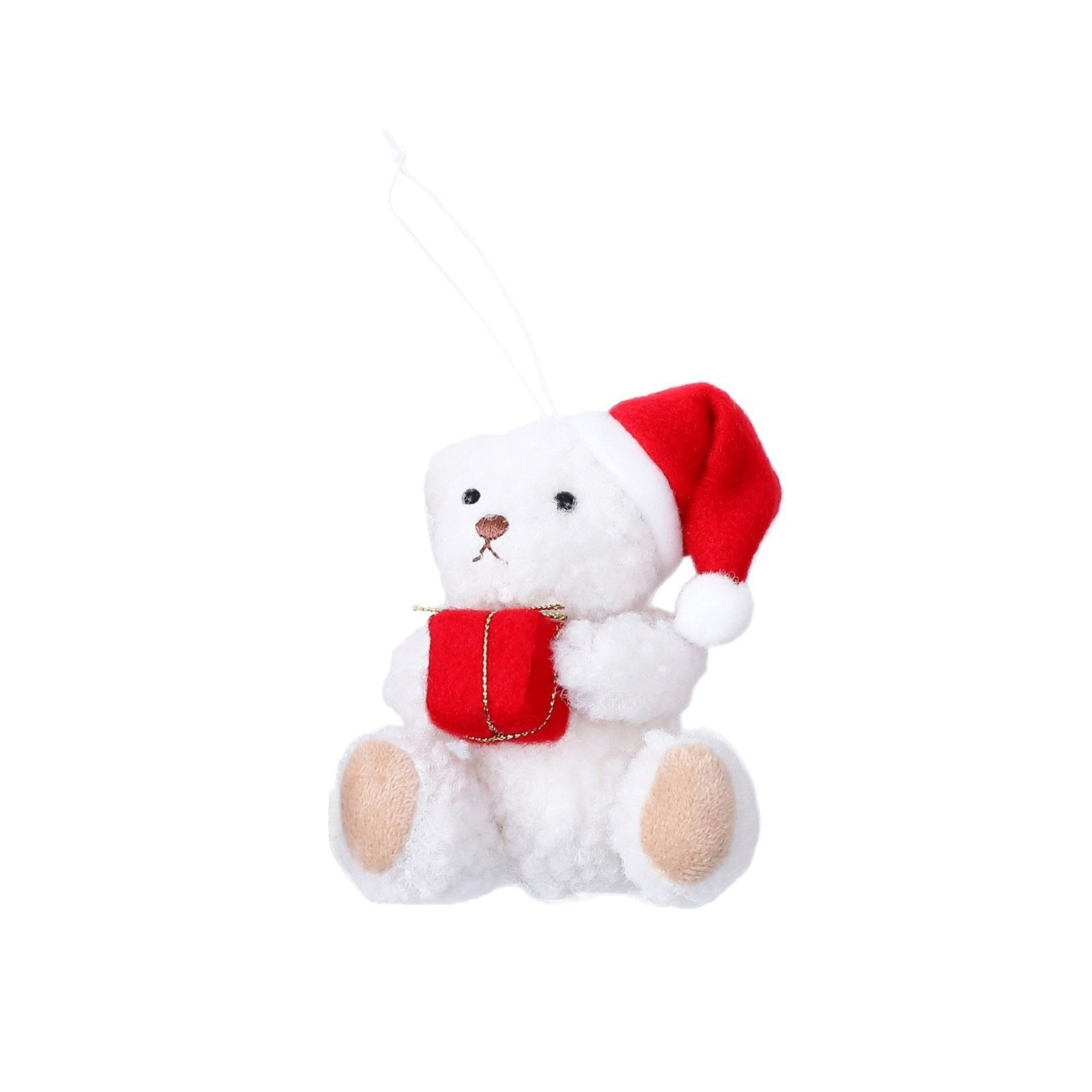 Red Christmas Hat Cute Bear Ornaments