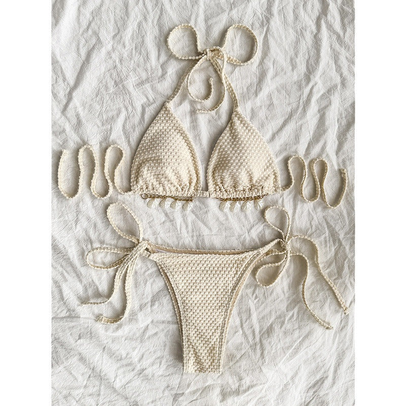 Women's Bikini Swimsuit Set – Polyester Bra & Briefs
