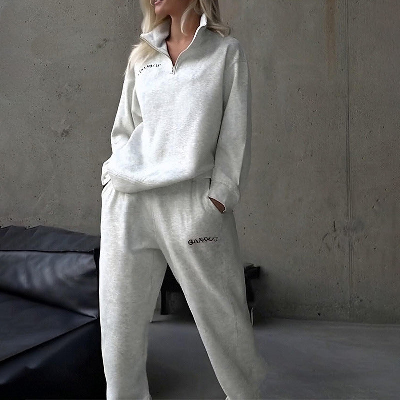 Unisex Regular Fit Solid Color Sports Tracksuit Polyester