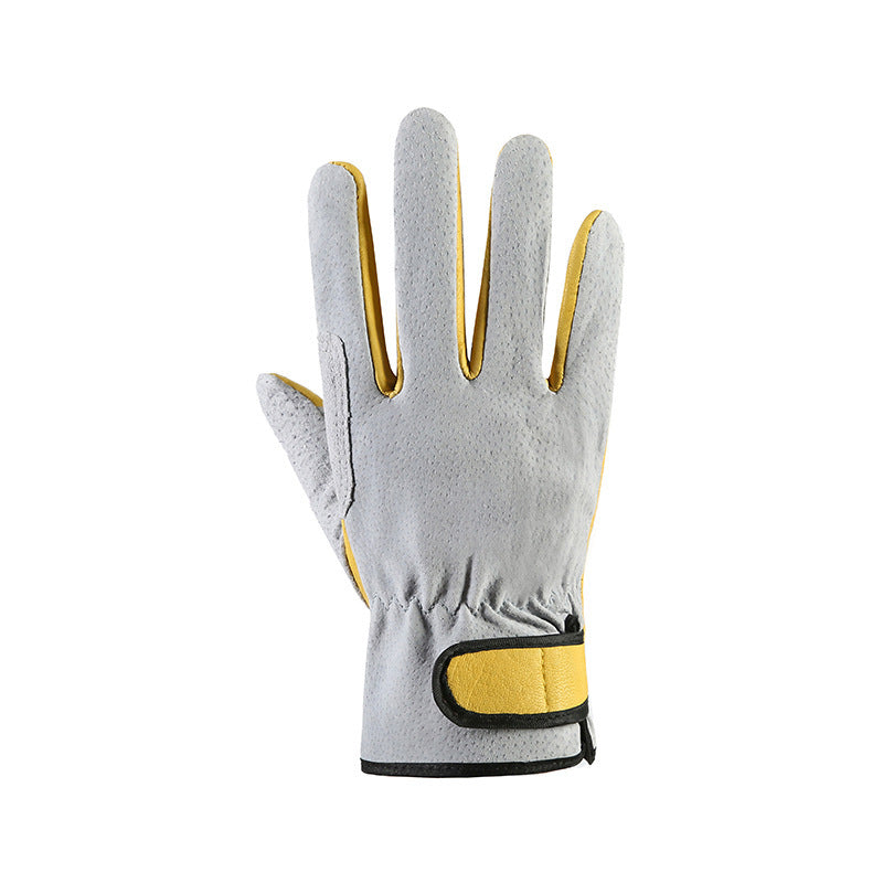 Leather Work Gloves – Durable Protection for Welding, Maintenance & Gardening