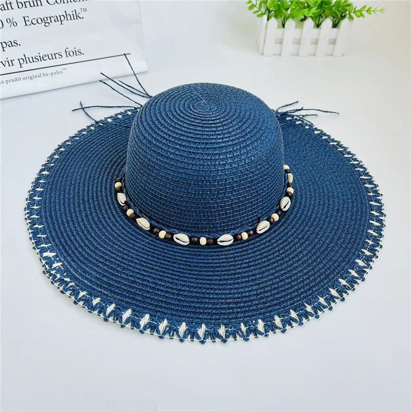 Women's Summer Beach Vacation Sun Protection Big Brim Straw Hat