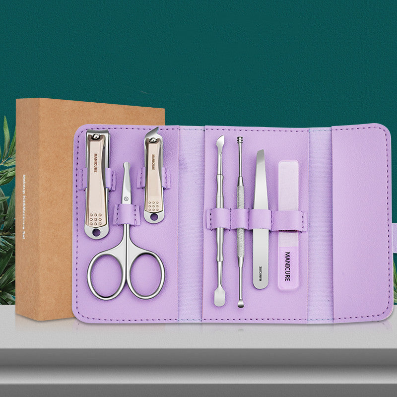 Stainless Steel Nail Clippers – Anti-Splash Household Care Tool Set